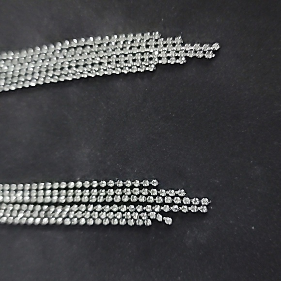 Rhinestone Dangle Earrings - Picture 3 of 7